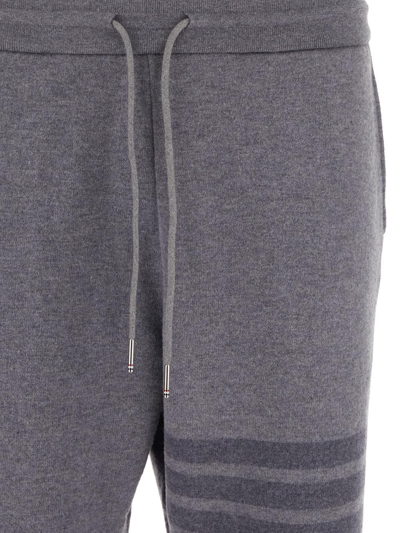 Shop Thom Browne Wool Sweatpants In Grey