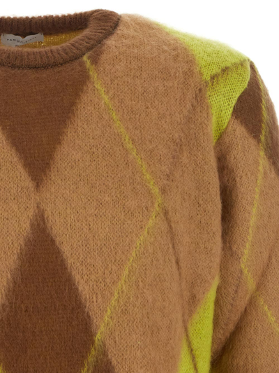 Shop Family First Rombi Crewneck Knitwear In Brown