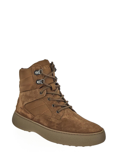 Shop Tod's W. G.lace-up Ankle Boots In Brown