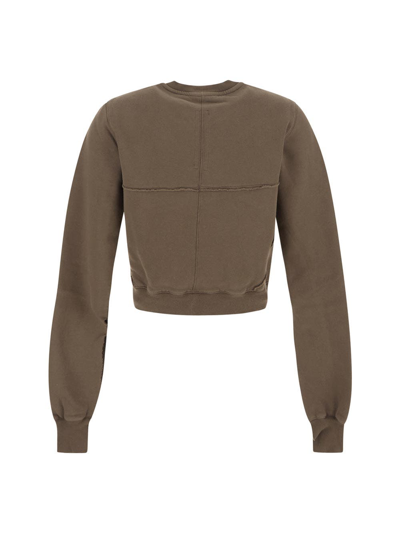 Shop Rick Owens Drkshdw Cropped Sweatshirt In Grey
