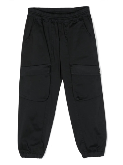 Shop Dondup Dark Blue Cargo Trousers