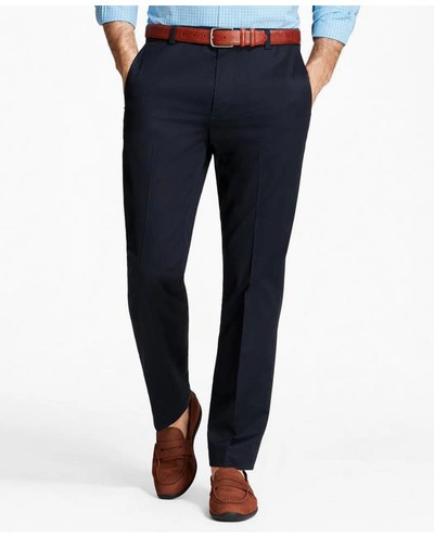 Shop Brooks Brothers Slim Fit Stretch Cotton Advantage Chino Pants | Navy | Size 37 32