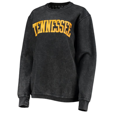 Shop Pressbox Black Tennessee Volunteers Comfy Cord Vintage Wash Basic Arch Pullover Sweatshirt