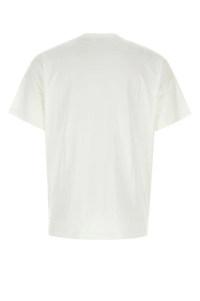 Shop Burberry Man White Cotton T-shirt