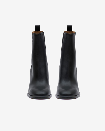 Shop Isabel Marant Gyllya Leather Boots In Black