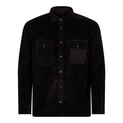 Shop Belstaff Fallgate Cord Shirt In Black