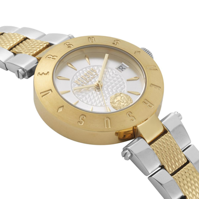 Pre-owned Versus By Versace Ladies Watch Wristwatch Logo Vsp772518 Stainless Steel