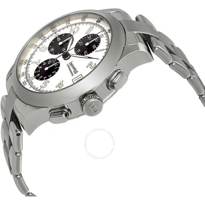 Pre-owned Eberhard & Co . Men's Watch Traversetolo Chronograph White Dial Bracelet 31051.2