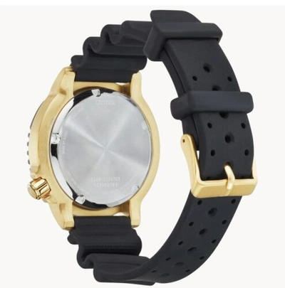 Pre-owned Citizen Promaster Dive Bn0152-06e 44mm Gold-tone Stainless Steel Case / Warranty