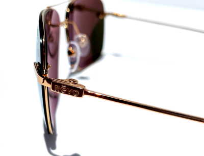 Pre-owned Revo Air 3 Shiny Gold Polarized Champagne Lens Sunglass 1209 04 Ch