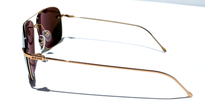 Pre-owned Revo Air 3 Shiny Gold Polarized Champagne Lens Sunglass 1209 04 Ch