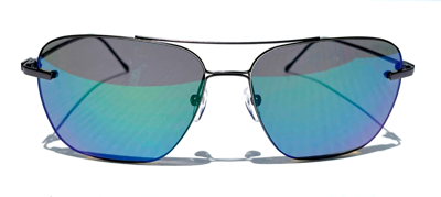 Pre-owned Revo Air 3 Satin Gunmetal Polarized Photochromic Evergreen Sunglass 1209 00 Gnp In Green