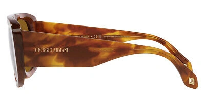 Pre-owned Giorgio Armani Ar8183 Sunglasses Red Havana Brown 56mm & Authentic