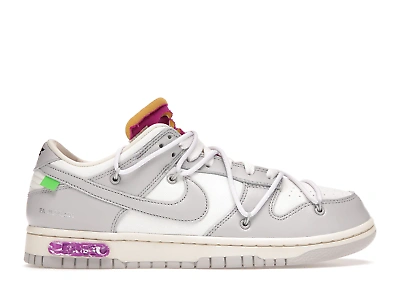 Pre-owned Nike X Off-white Nike Dunk Low Off-white Size 12 Lot 3 Of 50 Neutral Grey White Dm1602-118