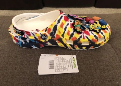 Pre-owned Crocs Deadstock Chinatown Market X  Grateful Dead Classic Clog Size M6 Ds 6 In Multicolor