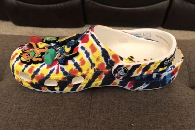 Pre-owned Crocs Deadstock Chinatown Market X  Grateful Dead Classic Clog Size M6 Ds 6 In Multicolor