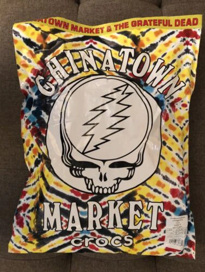 Pre-owned Crocs Deadstock Chinatown Market X  Grateful Dead Classic Clog Size M6 Ds 6 In Multicolor