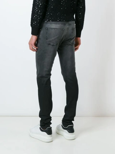 Shop Alexander Mcqueen Degrade Slim Fit Jeans - Black