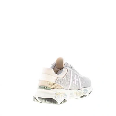 Pre-owned Premiata Women Shoes Grey Technical Mesh Fabric Buff 6094 Sneaker With Pink