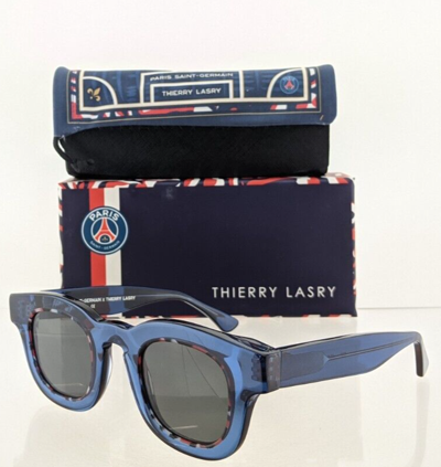 Pre-owned Thierry Lasry Brand Authentic  Sunglasses 222 Paris Saint Germain 45mm Frame In Gray