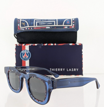 Pre-owned Thierry Lasry Brand Authentic  Sunglasses 222 Paris Saint Germain 45mm Frame In Gray