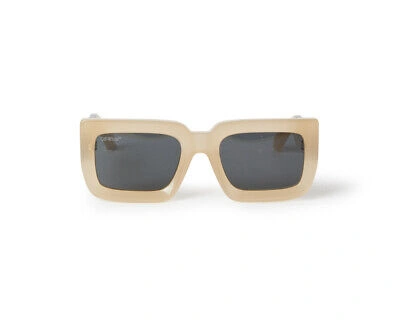 Pre-owned Off-white Sunglasses Boston Sand Dark Grey Man Woman In Gray