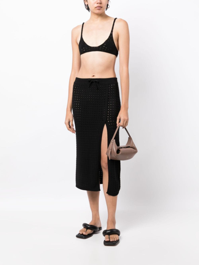 Cashmere In Love Anse Crochet-knit Bralette In Black