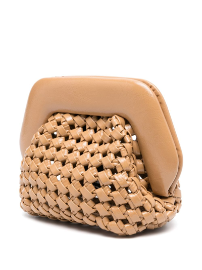 Shop Themoirè Tasche Perforated-design Crossbody Bag In Neutrals