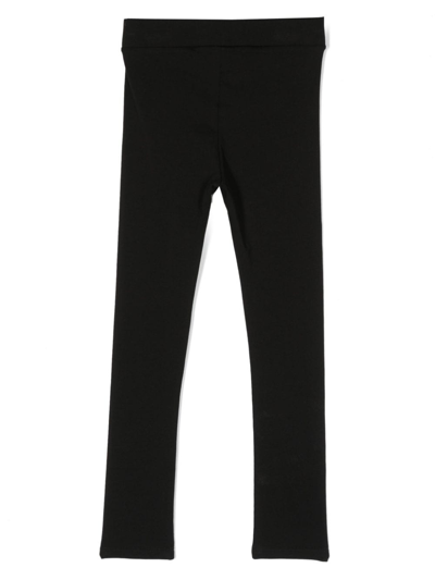 Shop Michael Kors Crystal-embellished High-waisted Trousers In Black