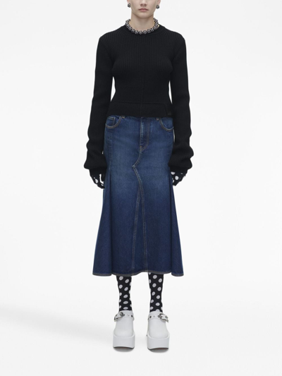Shop Marc Jacobs Femme Crew Neck Jumper In Black