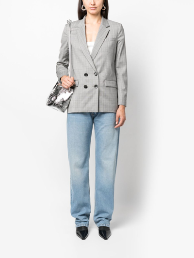 Shop Isabel Marant Manelle Virgin Wool Blazer In Grey