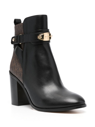 Michael Michael Kors Darcy 95mm Ankle Leather Boots In Black