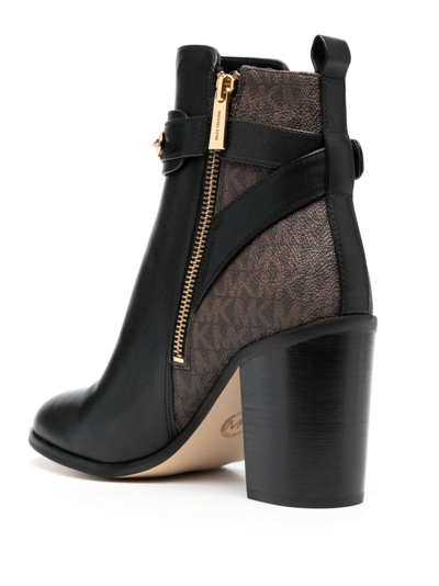 Michael Michael Kors Darcy 95mm Ankle Leather Boots In Black