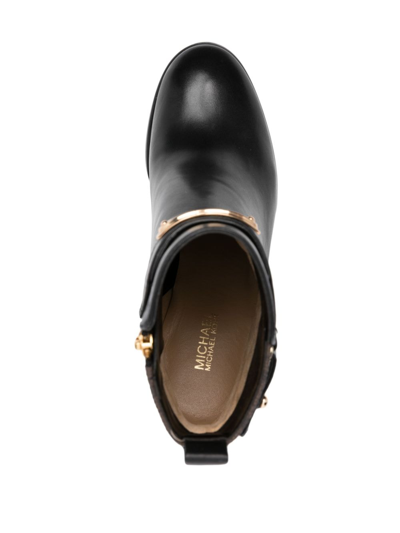 Michael Michael Kors Darcy 95mm Ankle Leather Boots In Black