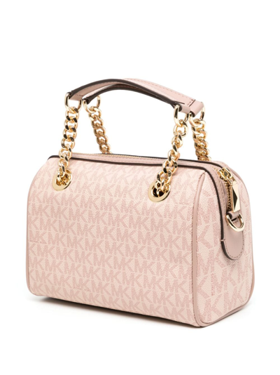 Shop Michael Kors Small Blaire Crossbody Bag In Pink