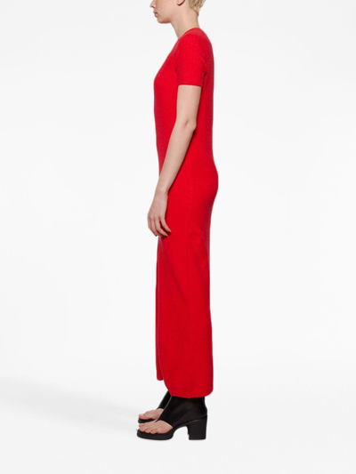 Shop Alexandra Golovanoff Robe Maxi Long Dress In Red