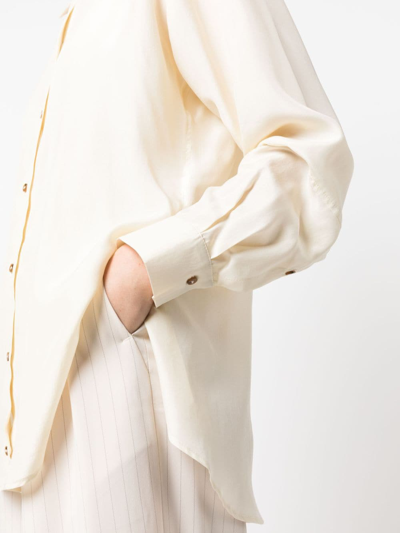Alysi Woman Shirt Cream Size 4 Silk In Neutrals