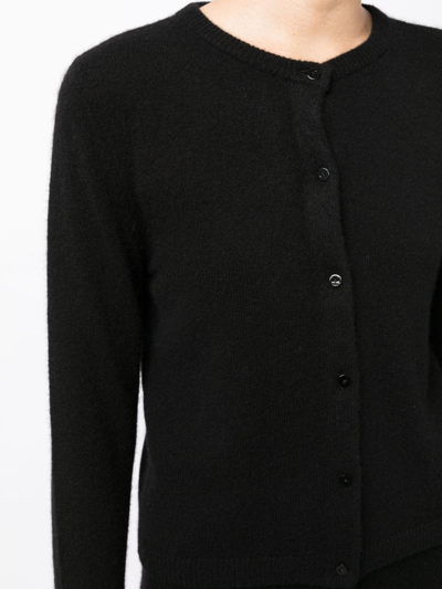 Cashmere In Love Faye Fine-knit Cardigan In Black