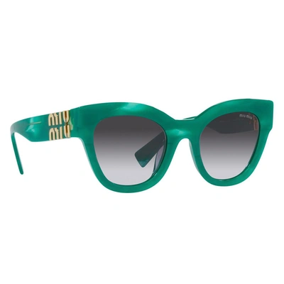 Shop Miu Miu Eyewear Sunglasses In Green