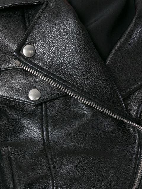 Alexander Mcqueen Slim-fit Leather Biker Jacket In Black | ModeSens
