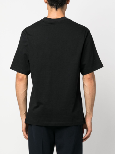 Shop Axel Arigato Embroidered-motif Short-sleeve T-shirt In Schwarz