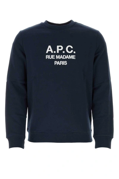 Shop Apc A.p.c. Sweatshirts In Blue