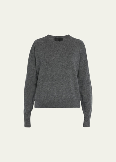 Shop Nili Lotan Itzel Cashmere Sweater In Grey Melange