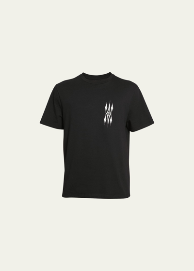 Shop Amiri Men's Argyle Monogram T-shirt In Black