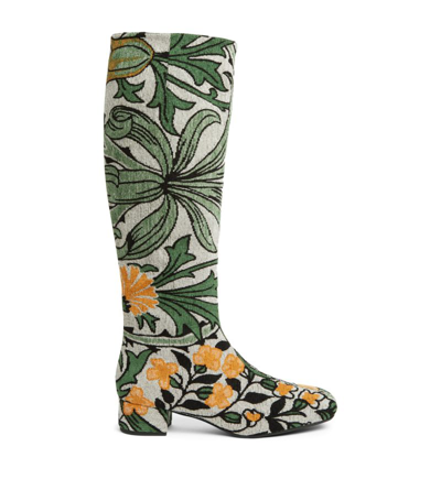 Shop La Doublej Edie Knee-high Boots In Neutrals