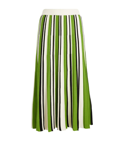 Shop Weekend Max Mara Pleated Midi Skirt In Green