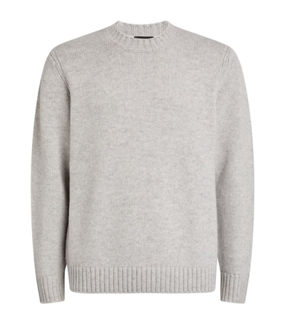 Shop Vince Wool-cashmere Sweater In Grey