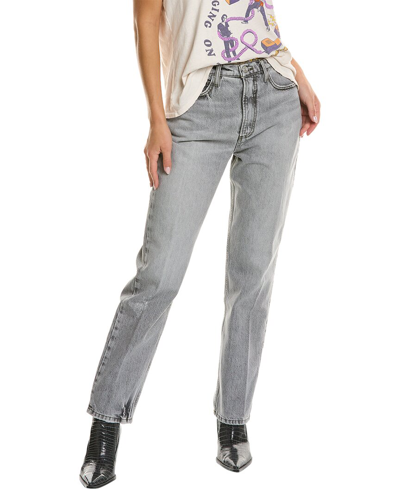Shop Frame Denim Le High 'n' Tight Everwood Straight Jean In Grey