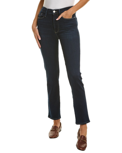 Shop Frame Denim Le Sylvie Parkway High-rise Straight Jean In Blue
