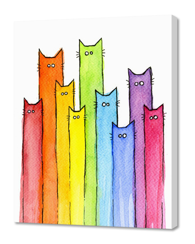 Shop Curioos Rainbow Of Cats By Olechkadesign Wall Art
